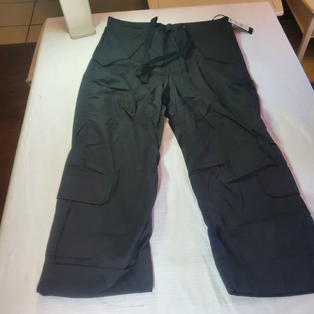 G-Star RAW Womens Size XS 24 Black Cargo Pants Utility Drawstring Trousers